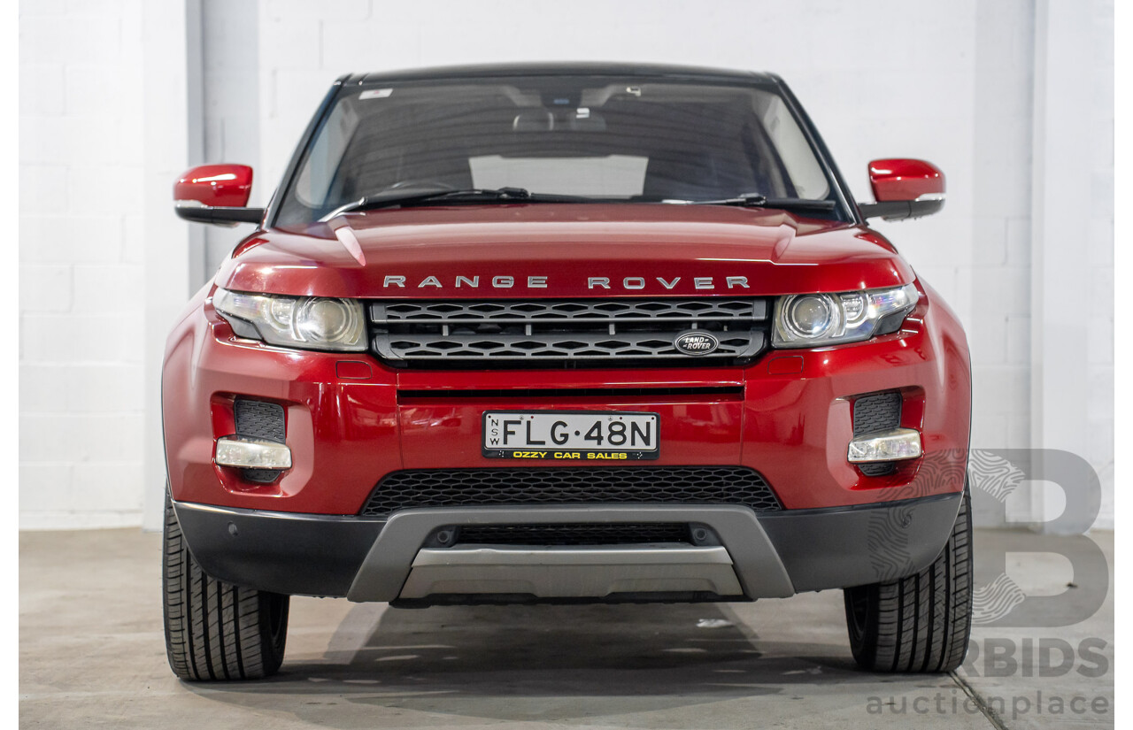 6/2013 Range Rover Evoque TD4 Pure LV MY13 5d Wagon Firenze Red Metallic/Santorini Black Roof Turbo Diesel 2.2L