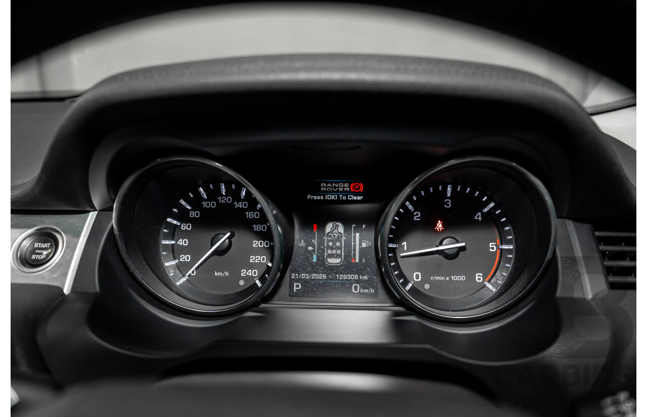 6/2013 Range Rover Evoque TD4 Pure LV MY13 5d Wagon Firenze Red Metallic/Santorini Black Roof Turbo Diesel 2.2L