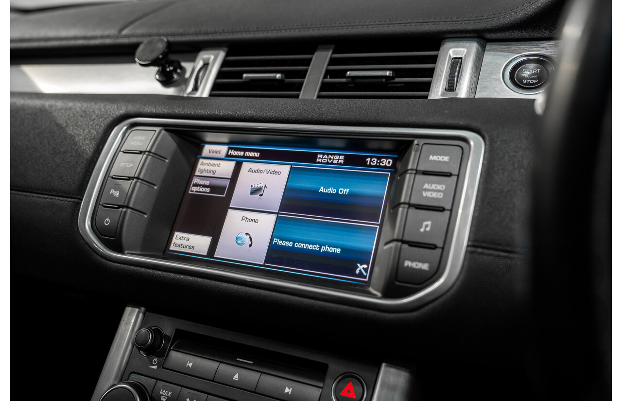 6/2013 Range Rover Evoque TD4 Pure LV MY13 5d Wagon Firenze Red Metallic/Santorini Black Roof Turbo Diesel 2.2L