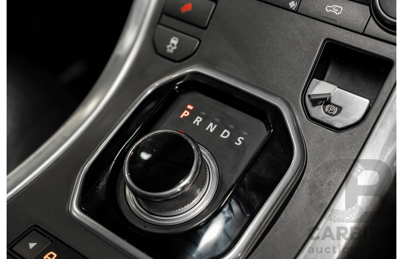 6/2013 Range Rover Evoque TD4 Pure LV MY13 5d Wagon Firenze Red Metallic/Santorini Black Roof Turbo Diesel 2.2L