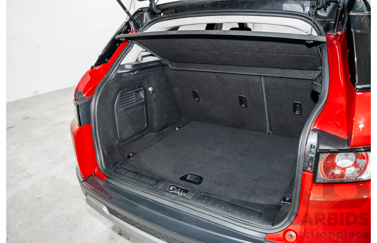 6/2013 Range Rover Evoque TD4 Pure LV MY13 5d Wagon Firenze Red Metallic/Santorini Black Roof Turbo Diesel 2.2L