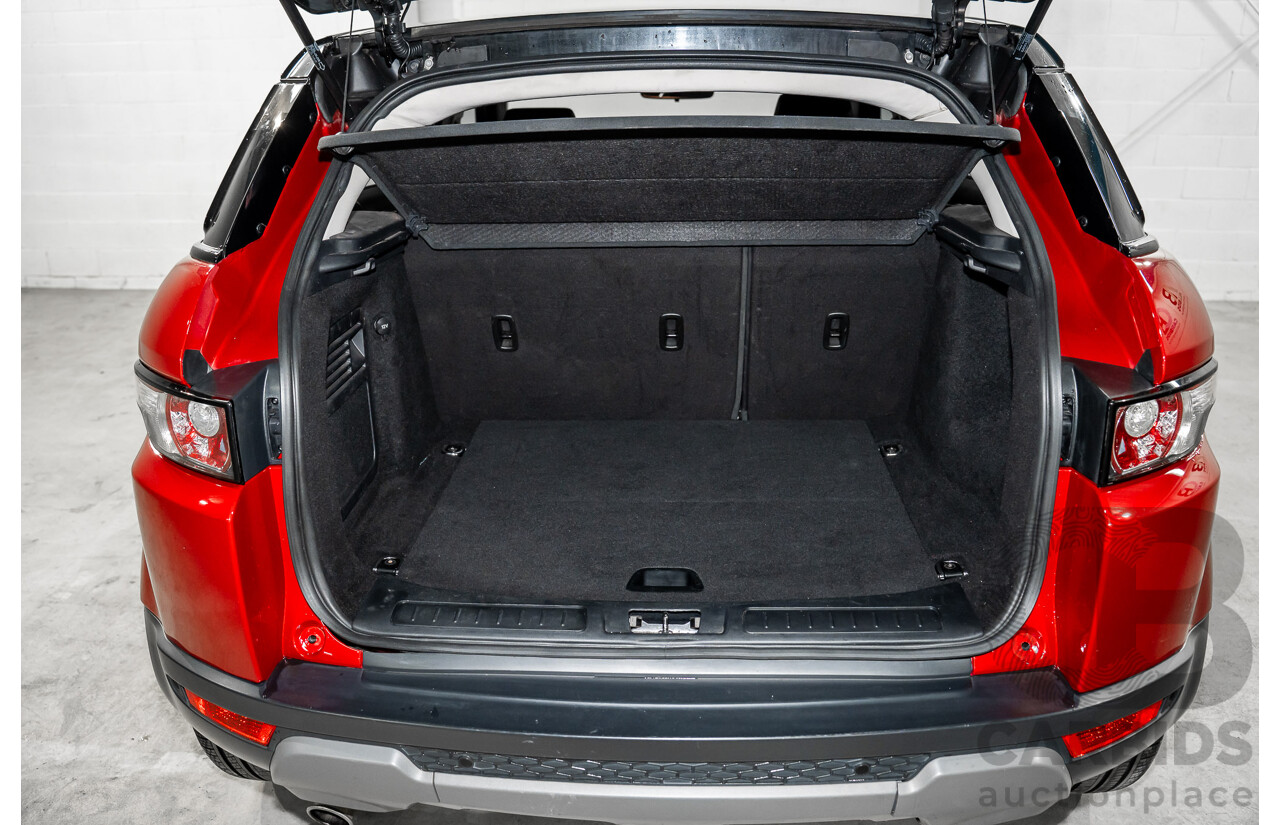 6/2013 Range Rover Evoque TD4 Pure LV MY13 5d Wagon Firenze Red Metallic/Santorini Black Roof Turbo Diesel 2.2L