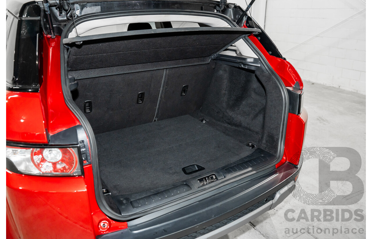 6/2013 Range Rover Evoque TD4 Pure LV MY13 5d Wagon Firenze Red Metallic/Santorini Black Roof Turbo Diesel 2.2L