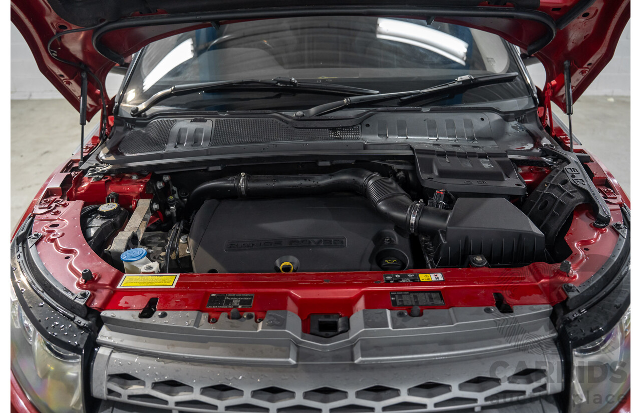 6/2013 Range Rover Evoque TD4 Pure LV MY13 5d Wagon Firenze Red Metallic/Santorini Black Roof Turbo Diesel 2.2L