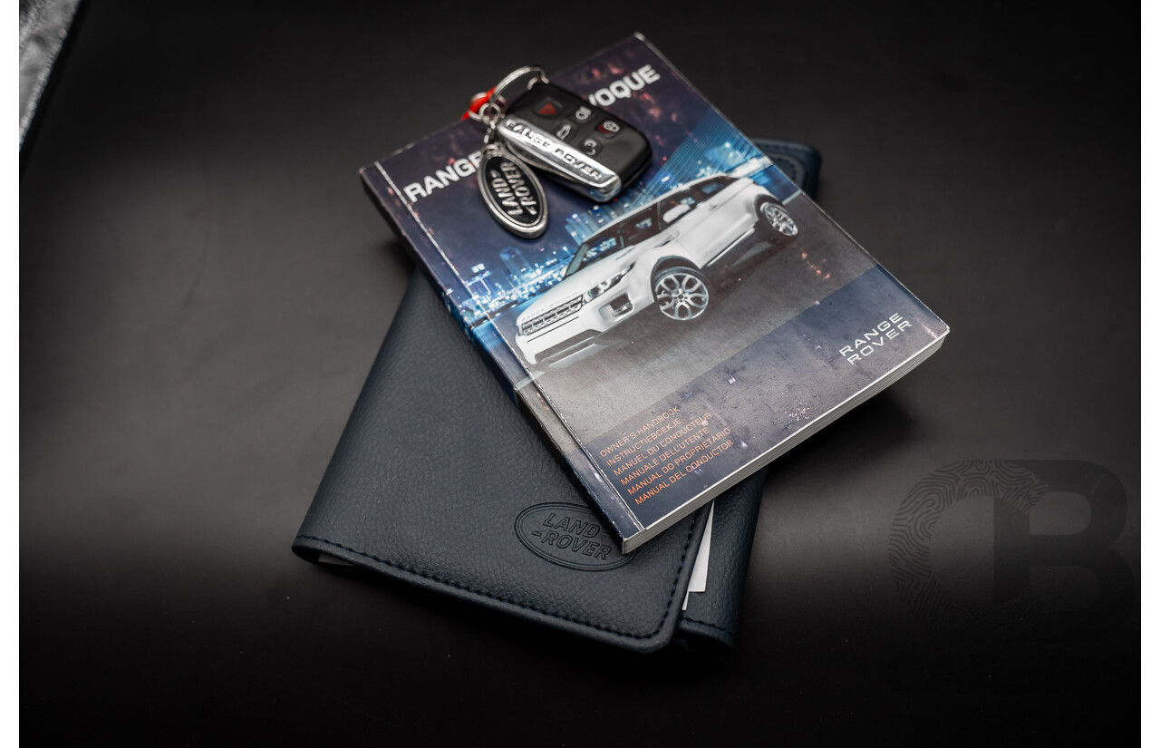 6/2013 Range Rover Evoque TD4 Pure LV MY13 5d Wagon Firenze Red Metallic/Santorini Black Roof Turbo Diesel 2.2L