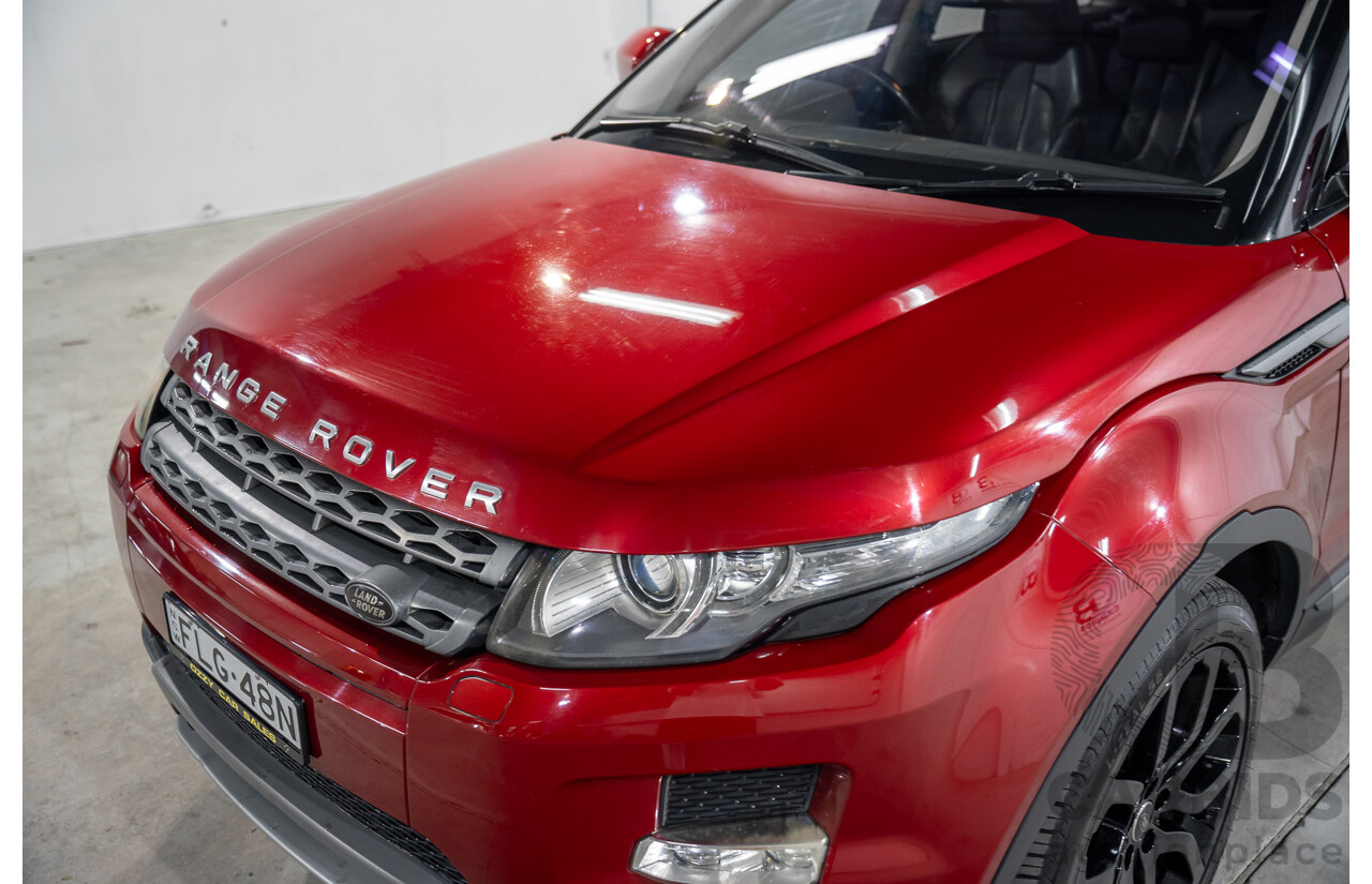 6/2013 Range Rover Evoque TD4 Pure LV MY13 5d Wagon Firenze Red Metallic/Santorini Black Roof Turbo Diesel 2.2L
