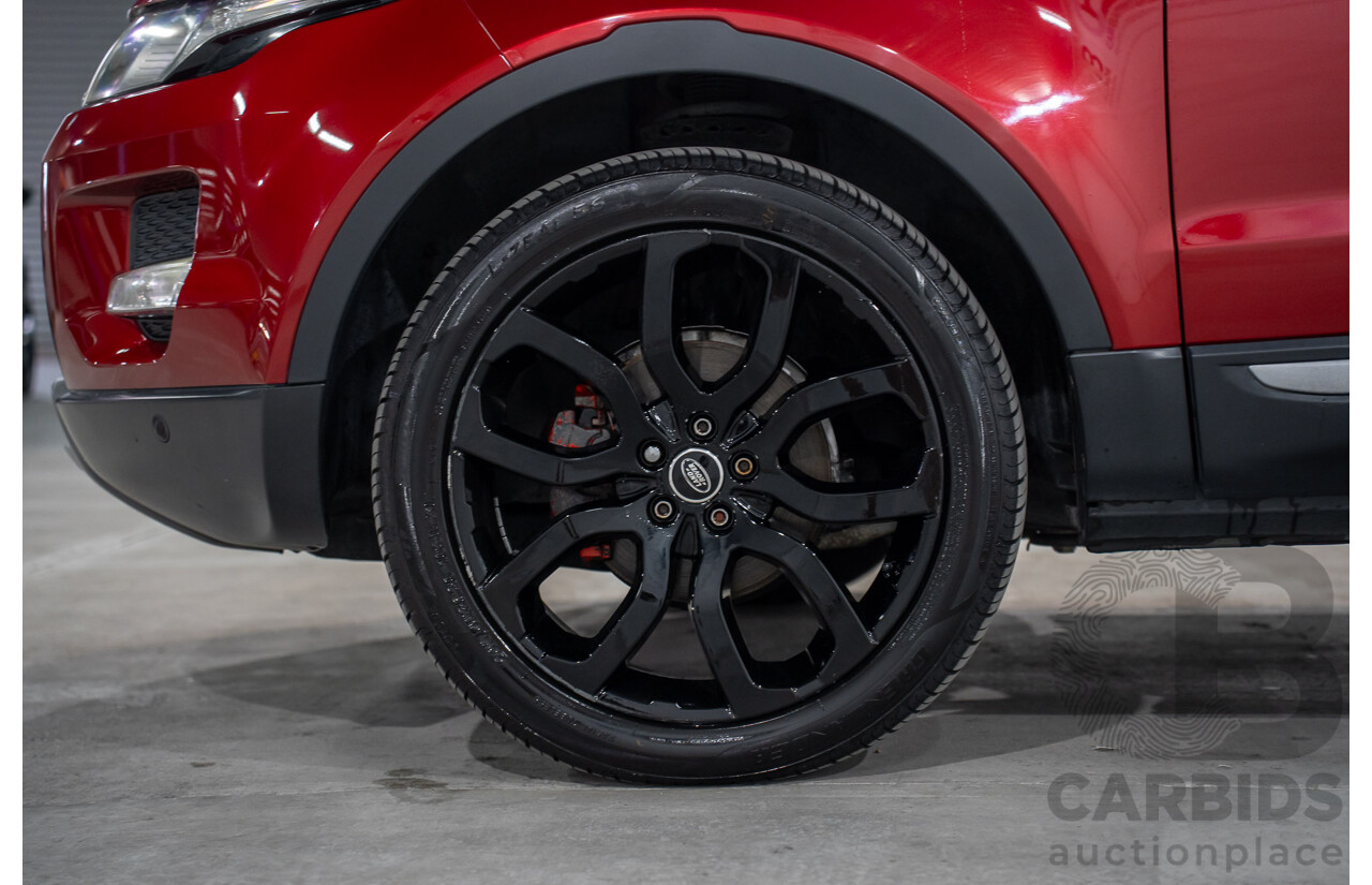 6/2013 Range Rover Evoque TD4 Pure LV MY13 5d Wagon Firenze Red Metallic/Santorini Black Roof Turbo Diesel 2.2L