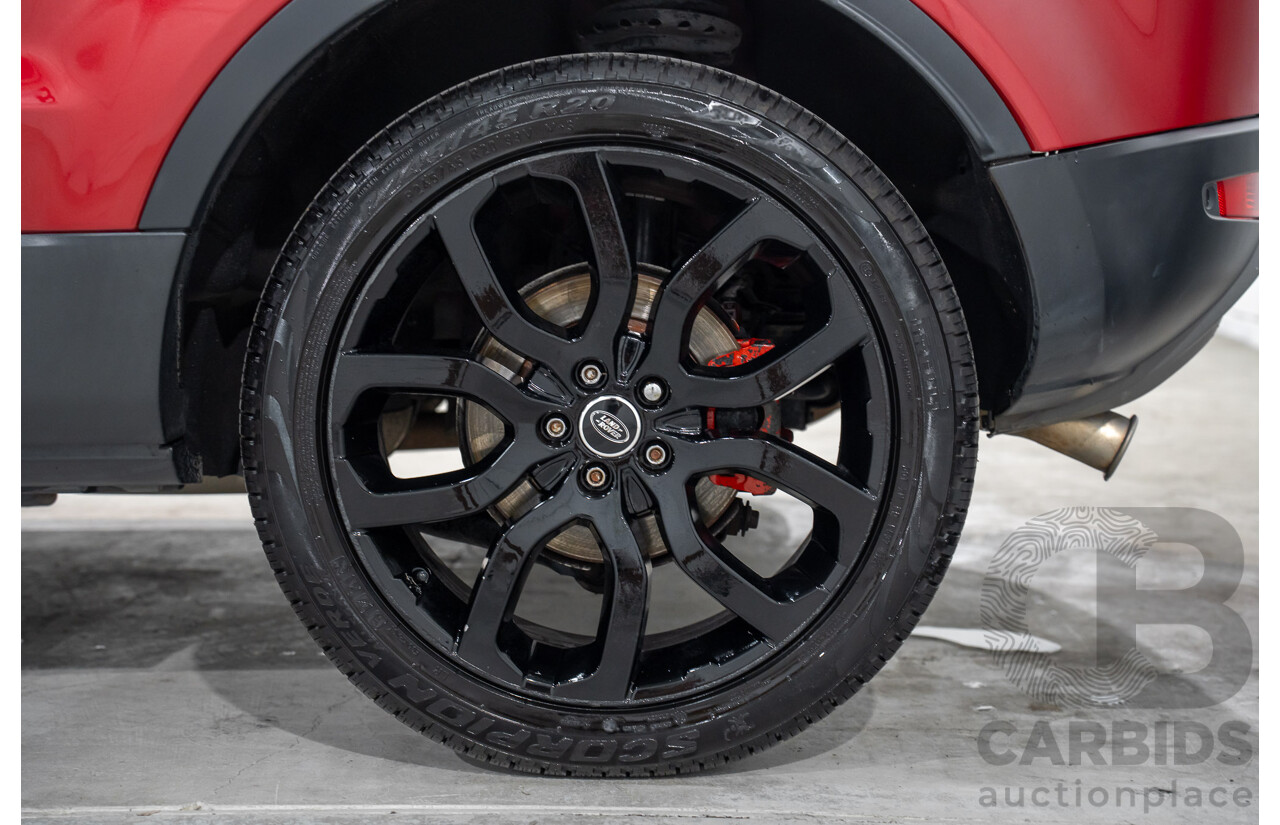 6/2013 Range Rover Evoque TD4 Pure LV MY13 5d Wagon Firenze Red Metallic/Santorini Black Roof Turbo Diesel 2.2L