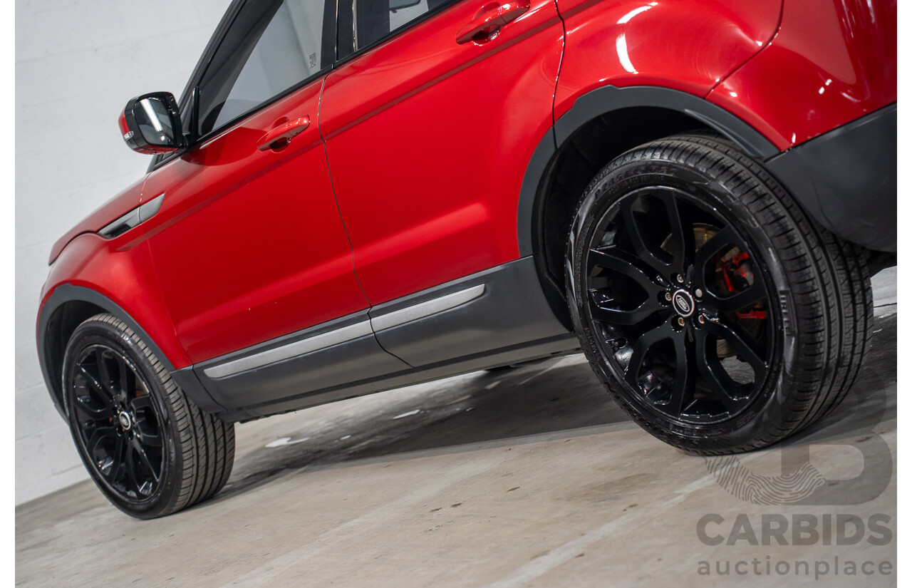 6/2013 Range Rover Evoque TD4 Pure LV MY13 5d Wagon Firenze Red Metallic/Santorini Black Roof Turbo Diesel 2.2L