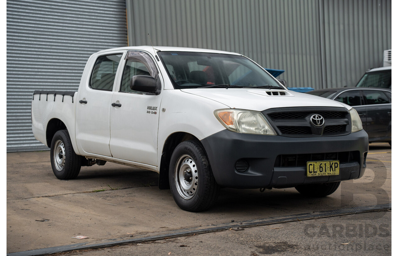 3/2005 Toyota Hilux LN147R Dual Cab P/Up Vanilla White Turbo Diesel 3.0L