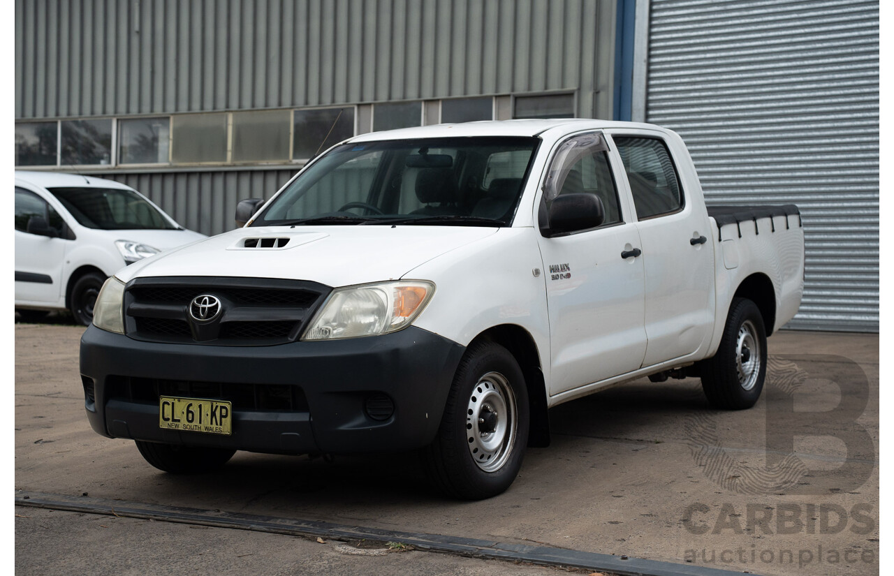 3/2005 Toyota Hilux LN147R Dual Cab P/Up Vanilla White Turbo Diesel 3.0L