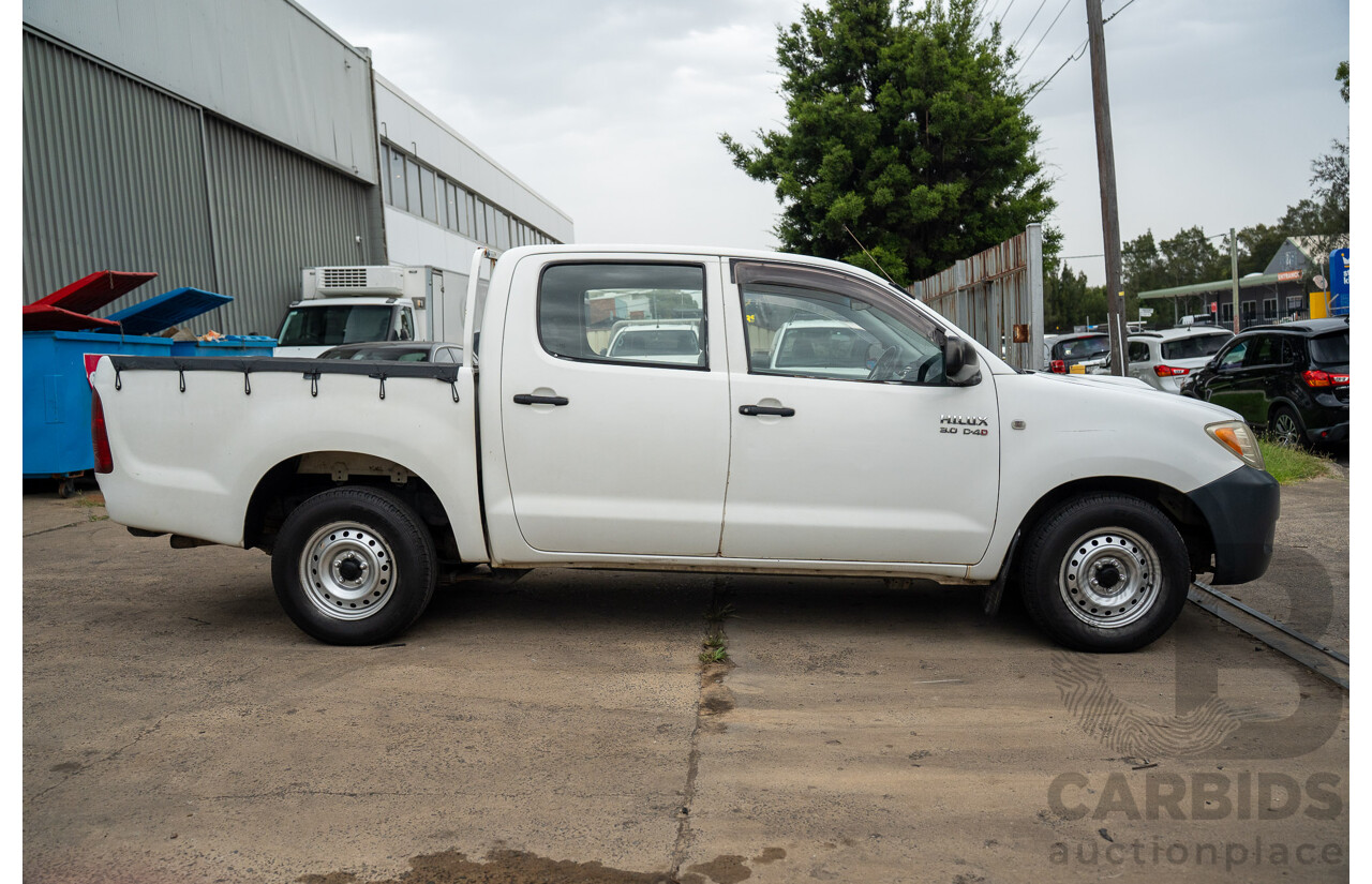 3/2005 Toyota Hilux LN147R Dual Cab P/Up Vanilla White Turbo Diesel 3.0L