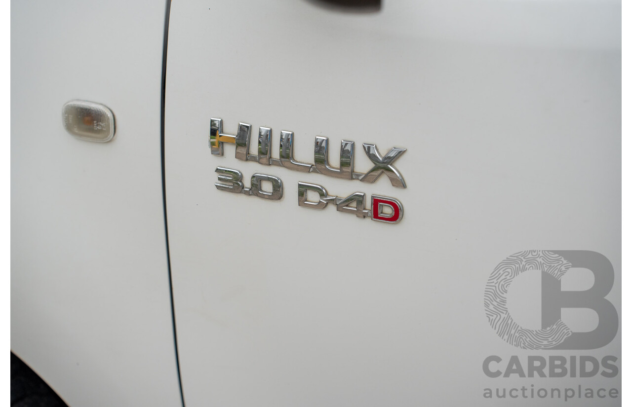 3/2005 Toyota Hilux LN147R Dual Cab P/Up Vanilla White Turbo Diesel 3.0L