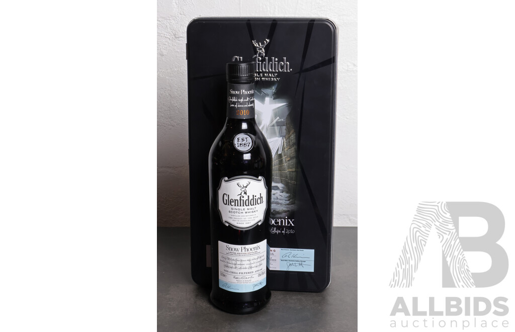 Limited Edition Bottling Glenfiddich Snow Phoenix Single Malt Scotch Whisky