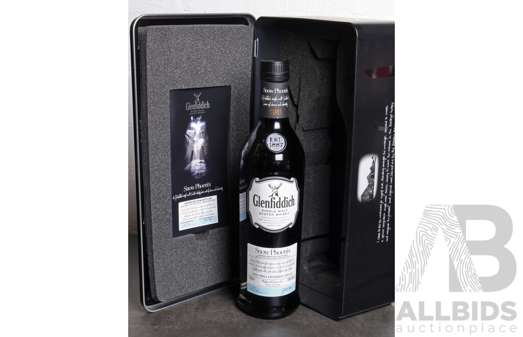Limited Edition Bottling Glenfiddich Snow Phoenix Single Malt Scotch Whisky
