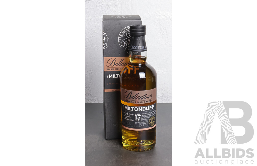 Ballantine's Miltonduff Scotch Whisky, Aged 17 Years