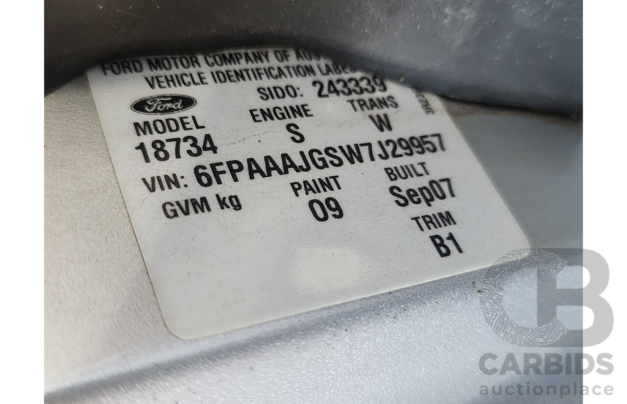 9/2007 Ford Falcon Futura (lpg) BF MKII 4d Sedan Silver Or Chrome 4.0L