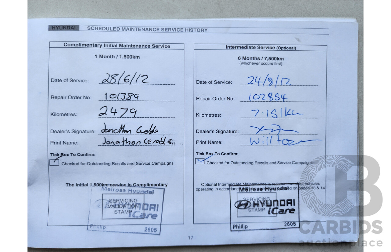 10/2011 Hyundai i20 Active PB MY11 5d Hatchback Blue 1.4L