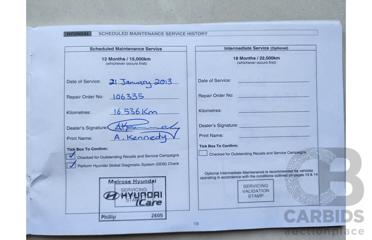 10/2011 Hyundai i20 Active PB MY11 5d Hatchback Blue 1.4L