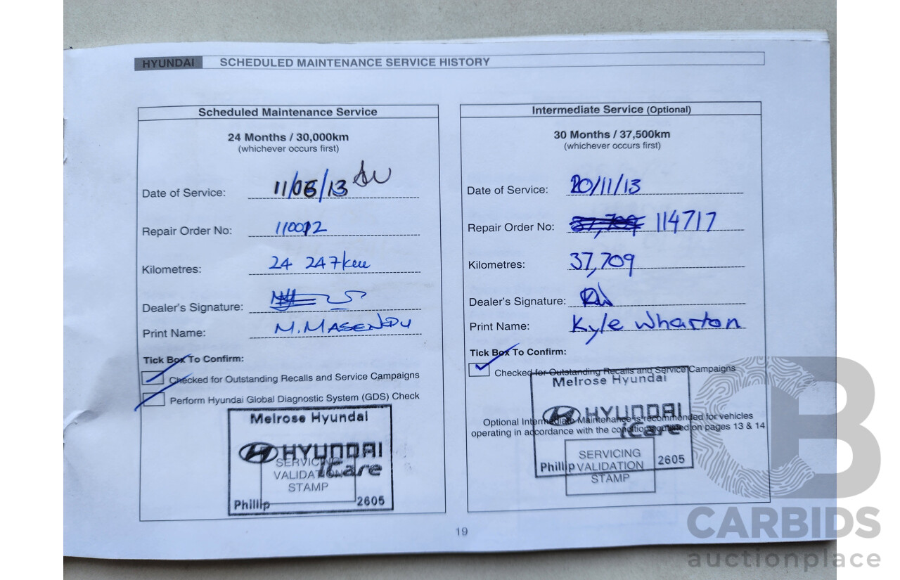 10/2011 Hyundai i20 Active PB MY11 5d Hatchback Blue 1.4L