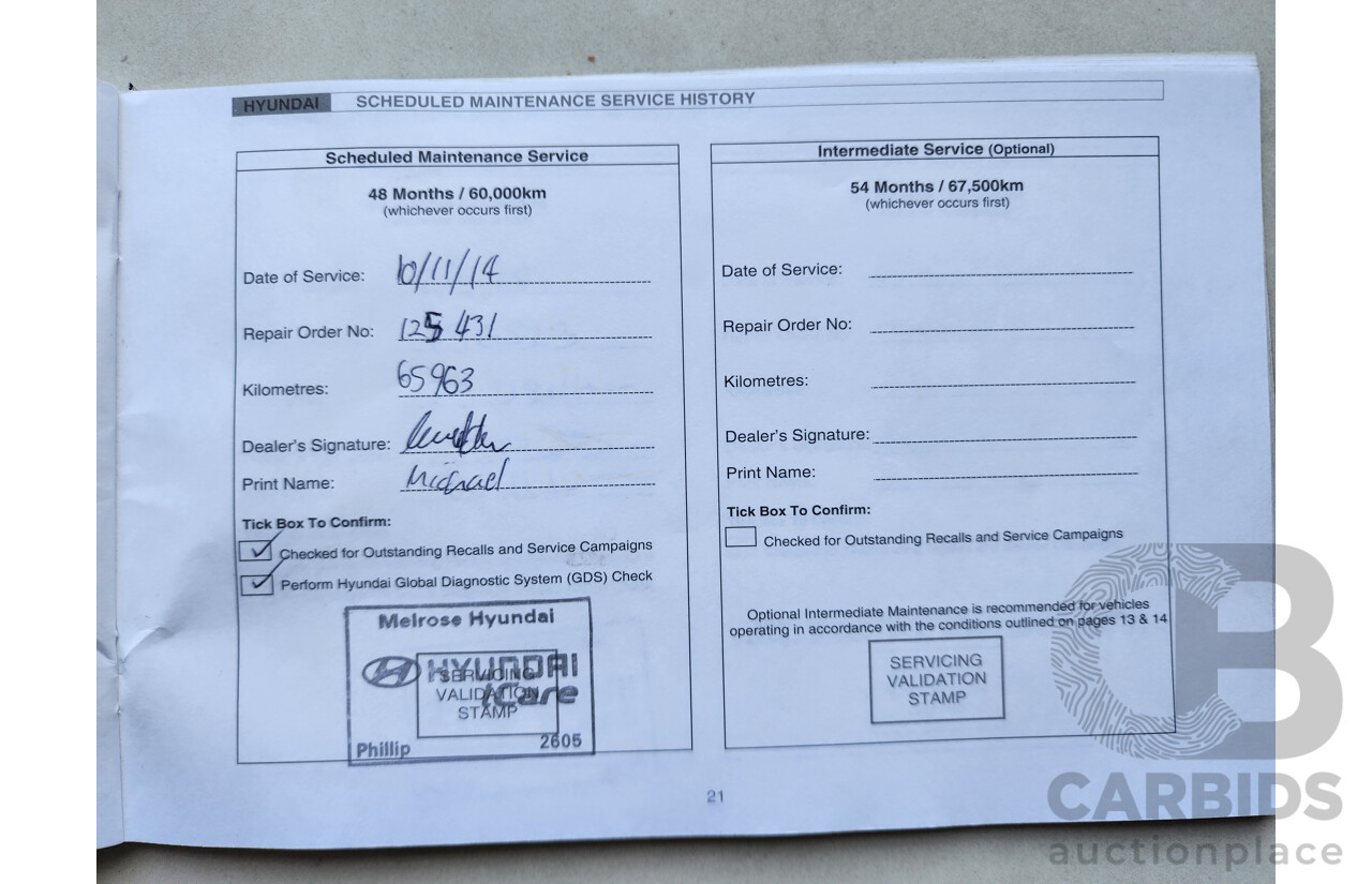 10/2011 Hyundai i20 Active PB MY11 5d Hatchback Blue 1.4L