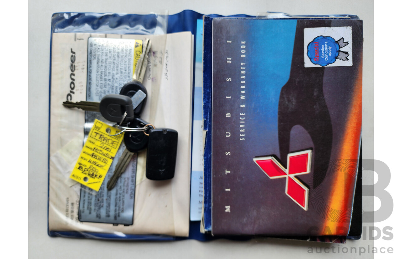 11/2001 Mitsubishi Pajero Exceed LWB (4x4) NM 4d Wagon Red 3.5L