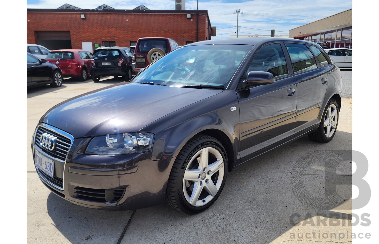 4/2005 Audi A3 Sportback 1.6 Attraction 8P 5d Hatchback Grey 1.6L