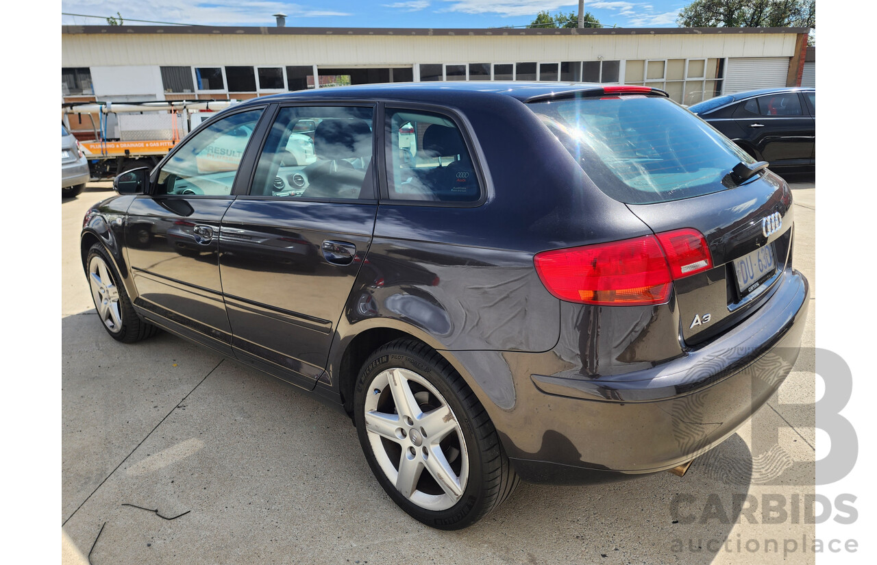 4/2005 Audi A3 Sportback 1.6 Attraction 8P 5d Hatchback Grey 1.6L
