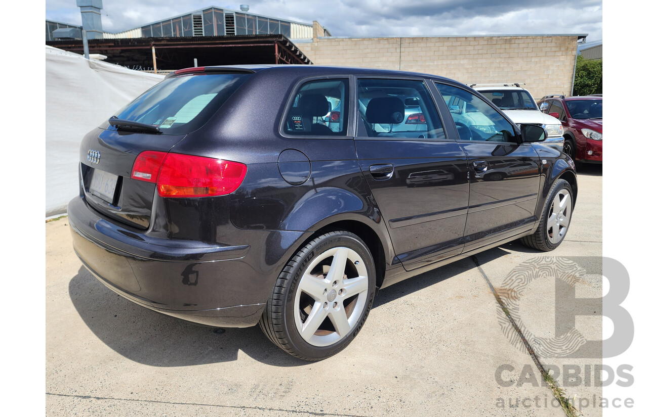 4/2005 Audi A3 Sportback 1.6 Attraction 8P 5d Hatchback Grey 1.6L