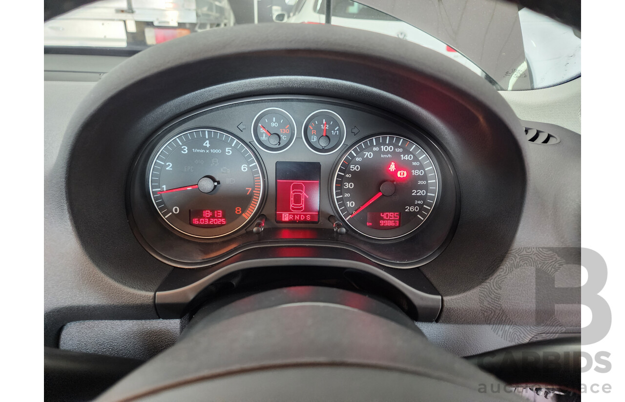 4/2005 Audi A3 Sportback 1.6 Attraction 8P 5d Hatchback Grey 1.6L