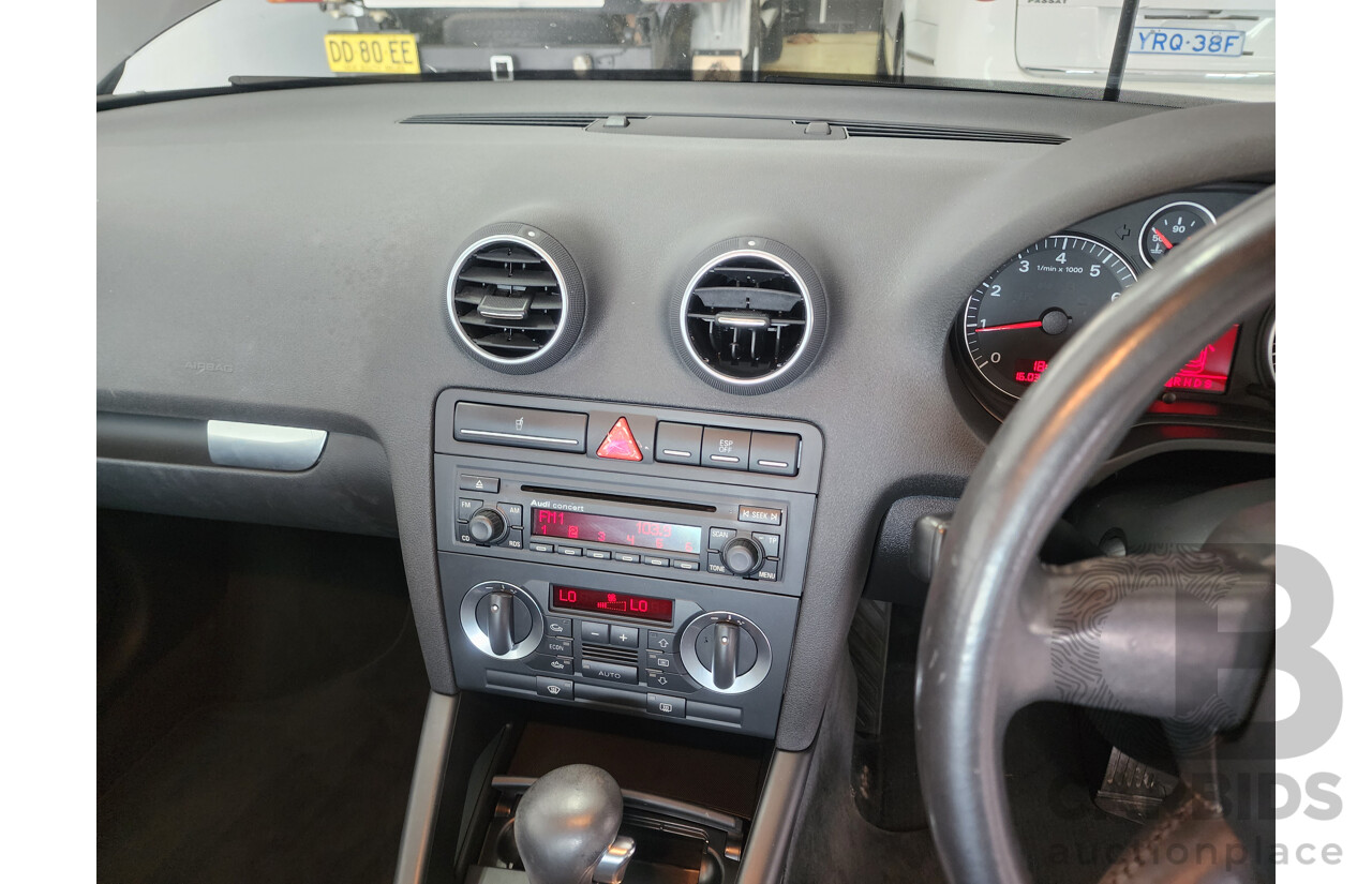 4/2005 Audi A3 Sportback 1.6 Attraction 8P 5d Hatchback Grey 1.6L