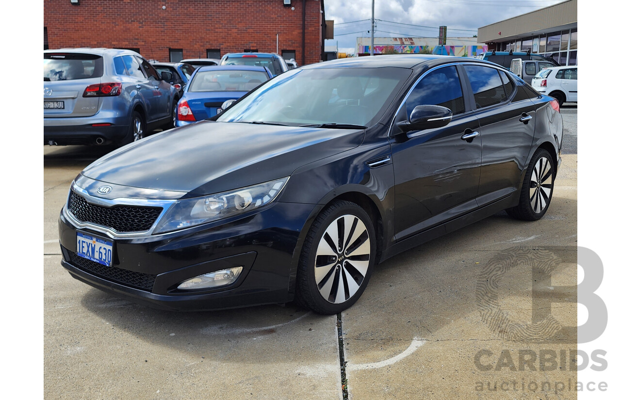 8/2012 Kia Optima Si TF MY12 4d Sedan Black 2.4L