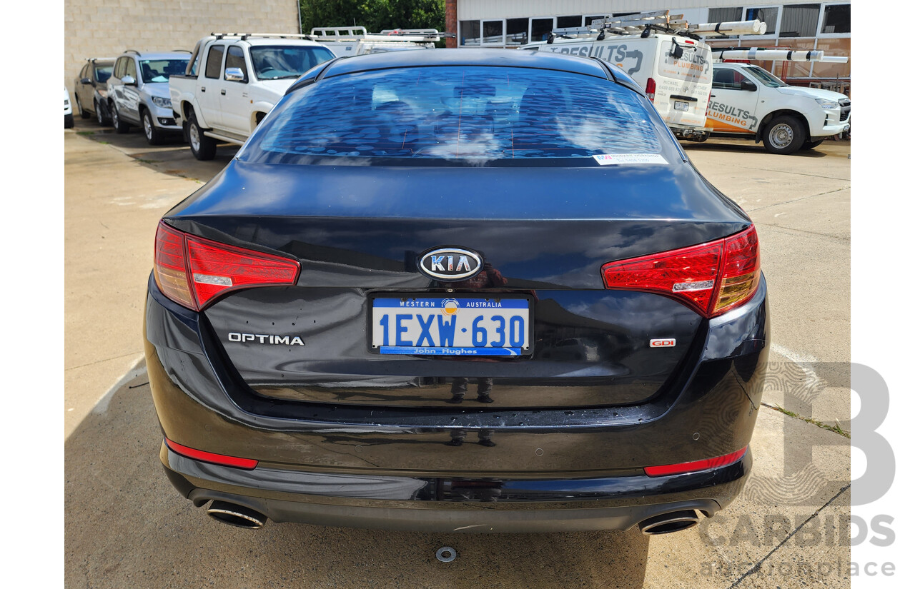 8/2012 Kia Optima Si TF MY12 4d Sedan Black 2.4L