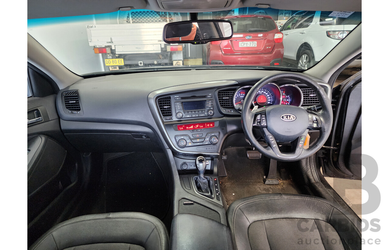 8/2012 Kia Optima Si TF MY12 4d Sedan Black 2.4L