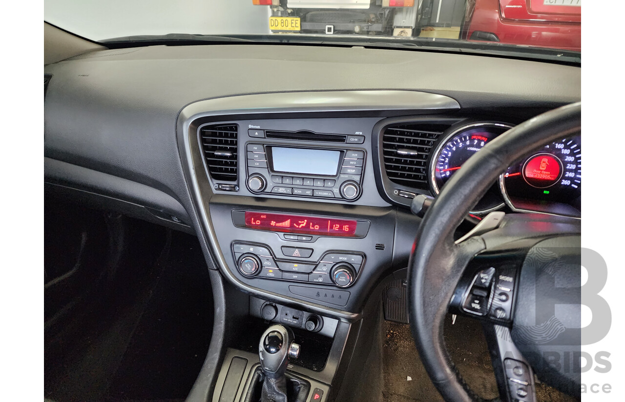 8/2012 Kia Optima Si TF MY12 4d Sedan Black 2.4L