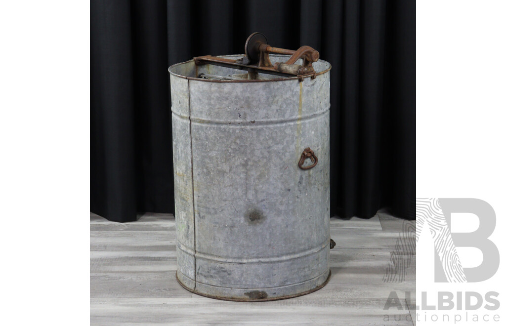 Vintage Galvanized Hand Cranked Separator