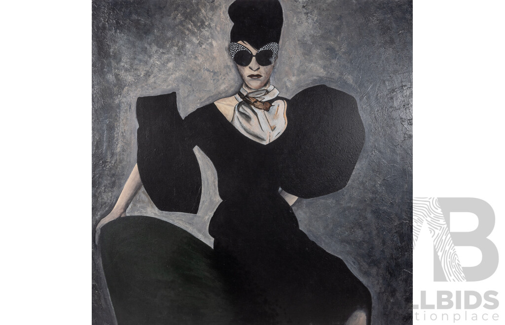 Libby Mills (20th Century, Australian), Veronica Jane (2021) Original Acrylic on Canvas, 91.5 x 91.5 cm