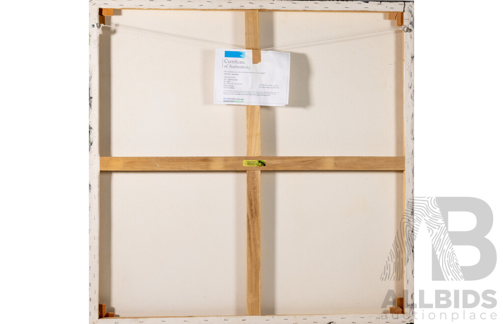 Libby Mills (20th Century, Australian), Veronica Jane (2021) Original Acrylic on Canvas, 91.5 x 91.5 cm