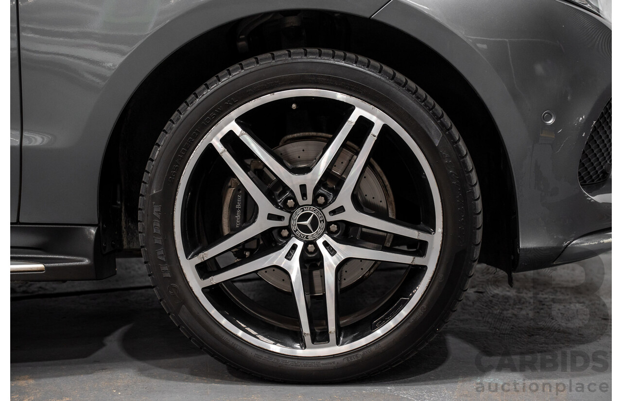 03/2018 Mercedes-Benz GLE 250d AMG Pack (AWD) 166 MY17.5 4D Wagon Selenite Grey Turbo Diesel 2.1L