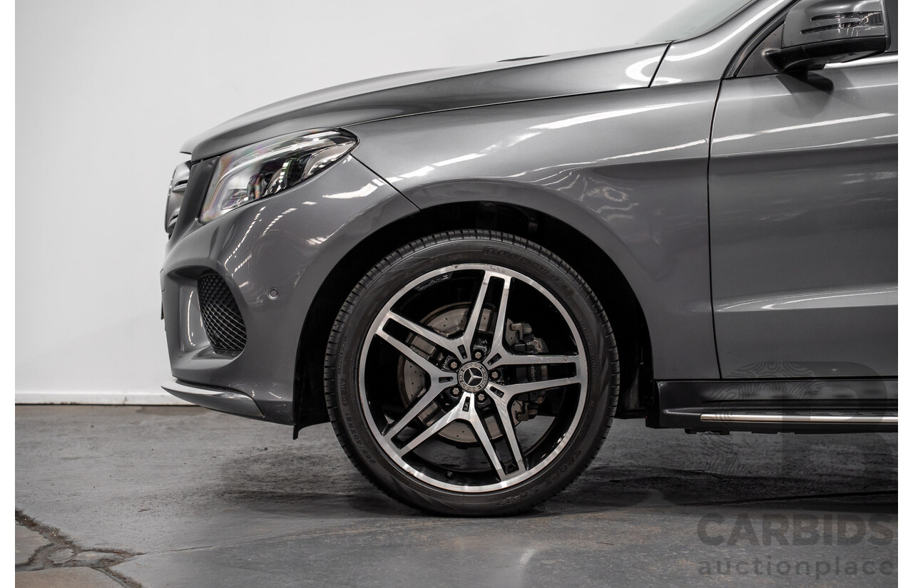 03/2018 Mercedes-Benz GLE 250d AMG Pack (AWD) 166 MY17.5 4D Wagon Selenite Grey Turbo Diesel 2.1L