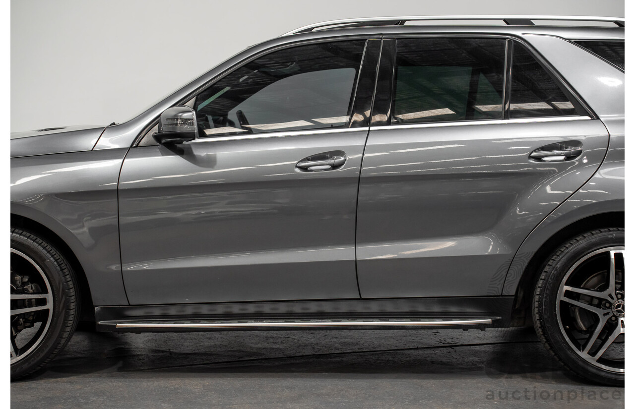 03/2018 Mercedes-Benz GLE 250d AMG Pack (AWD) 166 MY17.5 4D Wagon Selenite Grey Turbo Diesel 2.1L