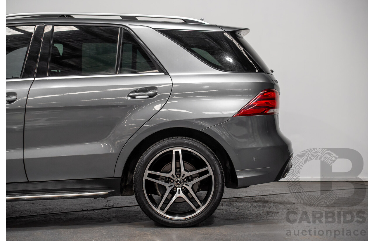 03/2018 Mercedes-Benz GLE 250d AMG Pack (AWD) 166 MY17.5 4D Wagon Selenite Grey Turbo Diesel 2.1L