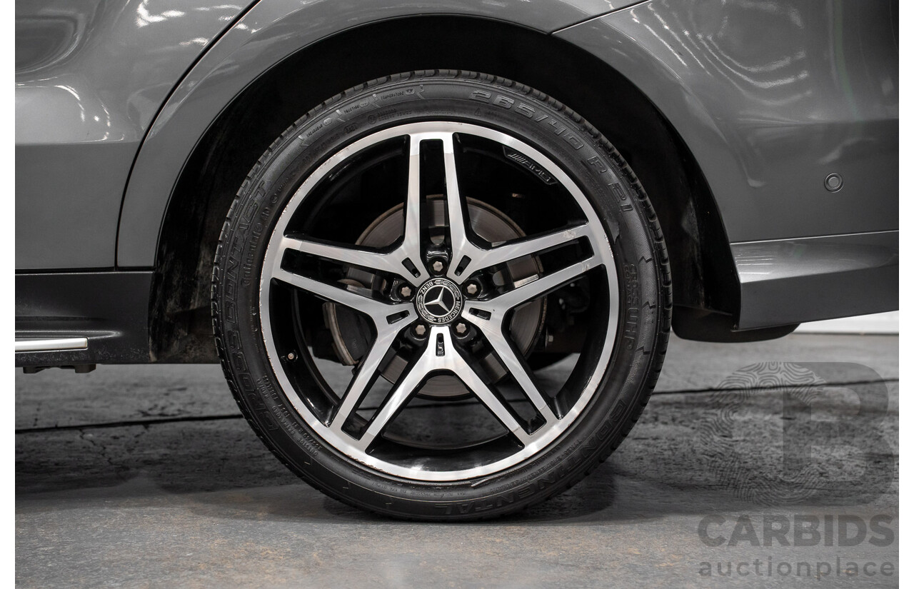 03/2018 Mercedes-Benz GLE 250d AMG Pack (AWD) 166 MY17.5 4D Wagon Selenite Grey Turbo Diesel 2.1L