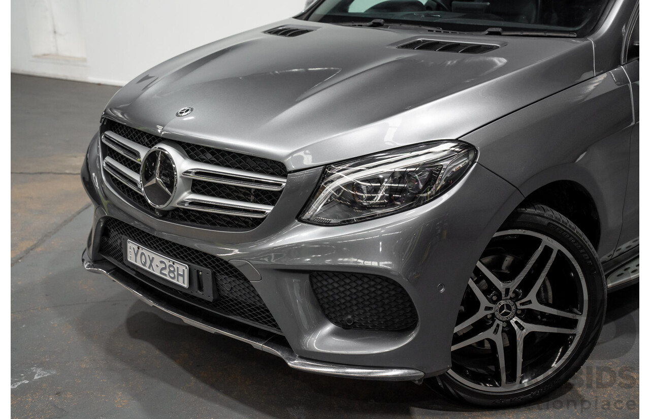 03/2018 Mercedes-Benz GLE 250d AMG Pack (AWD) 166 MY17.5 4D Wagon Selenite Grey Turbo Diesel 2.1L
