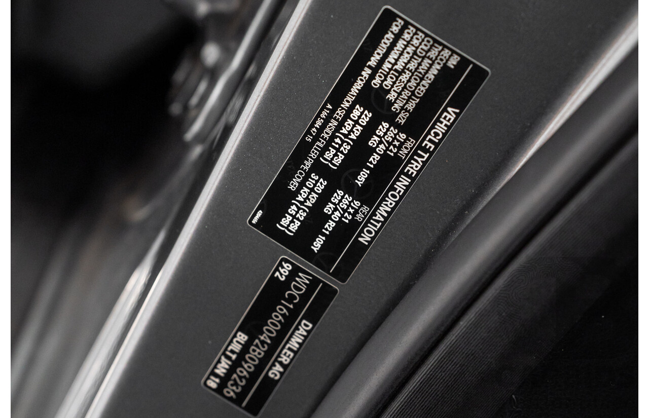 03/2018 Mercedes-Benz GLE 250d AMG Pack (AWD) 166 MY17.5 4D Wagon Selenite Grey Turbo Diesel 2.1L