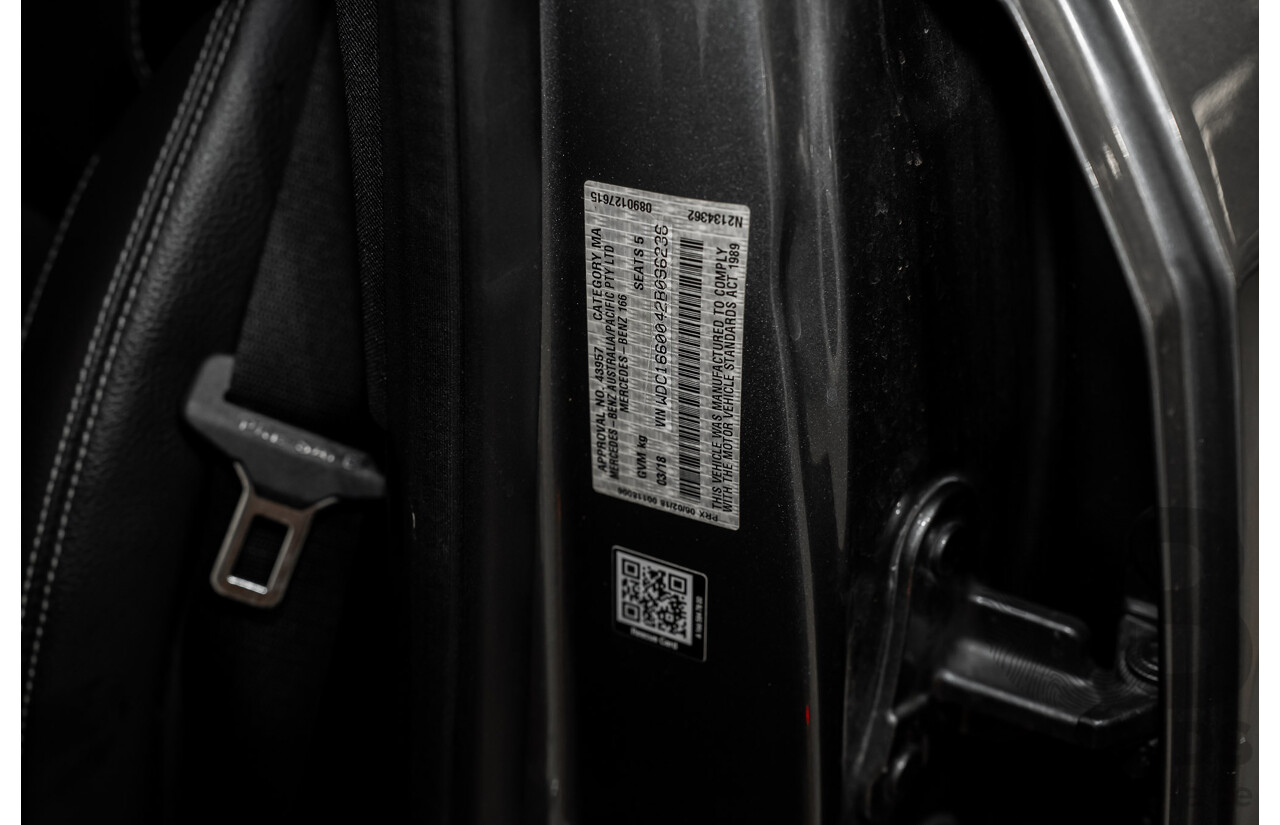 03/2018 Mercedes-Benz GLE 250d AMG Pack (AWD) 166 MY17.5 4D Wagon Selenite Grey Turbo Diesel 2.1L