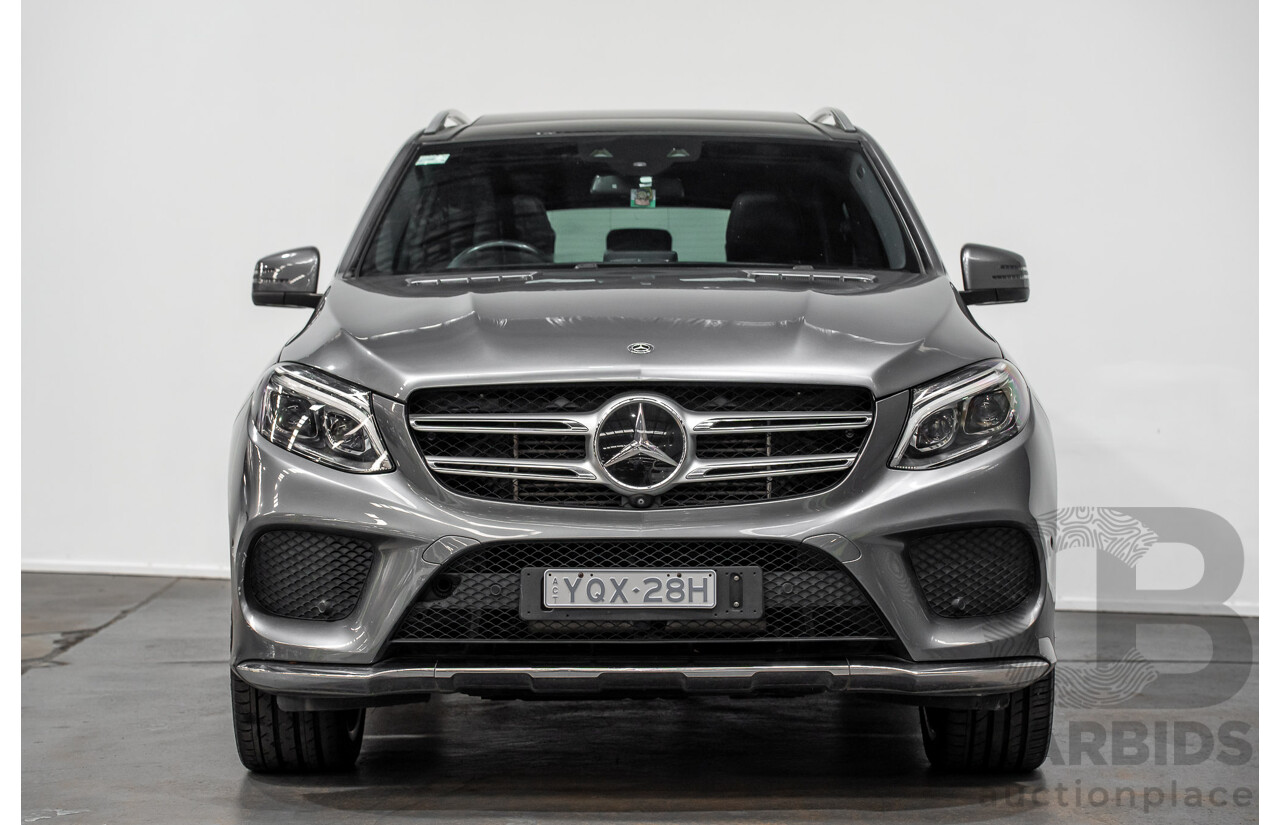 03/2018 Mercedes-Benz GLE 250d AMG Pack (AWD) 166 MY17.5 4D Wagon Selenite Grey Turbo Diesel 2.1L