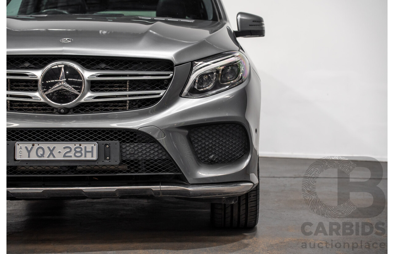 03/2018 Mercedes-Benz GLE 250d AMG Pack (AWD) 166 MY17.5 4D Wagon Selenite Grey Turbo Diesel 2.1L