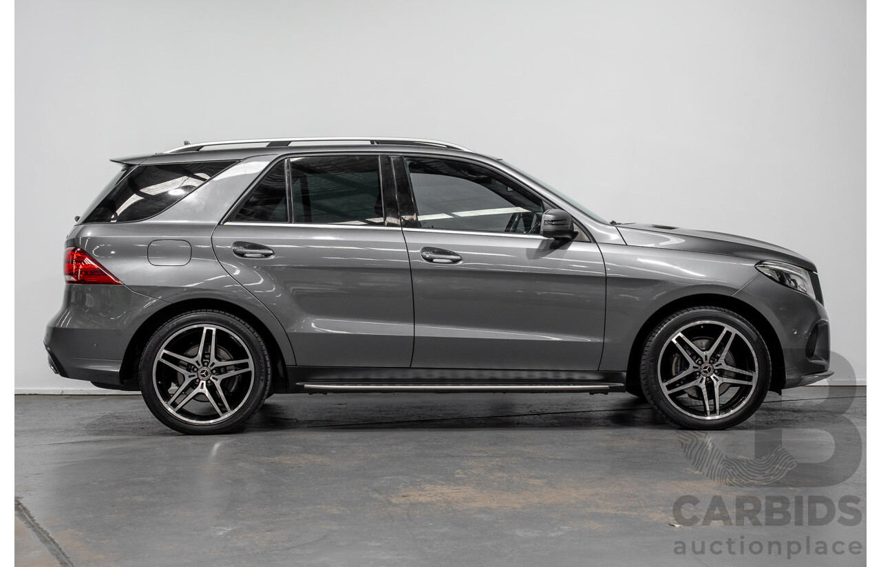 03/2018 Mercedes-Benz GLE 250d AMG Pack (AWD) 166 MY17.5 4D Wagon Selenite Grey Turbo Diesel 2.1L