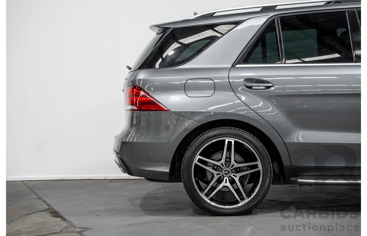 03/2018 Mercedes-Benz GLE 250d AMG Pack (AWD) 166 MY17.5 4D Wagon Selenite Grey Turbo Diesel 2.1L